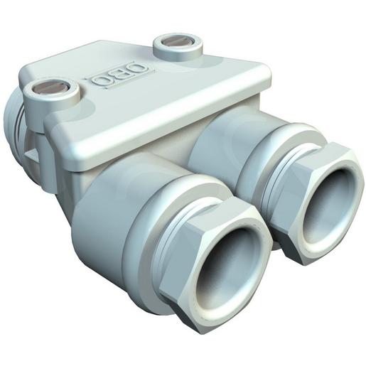 113 M20 LGR Zwillingskabelverschraubung M20 Duroplas