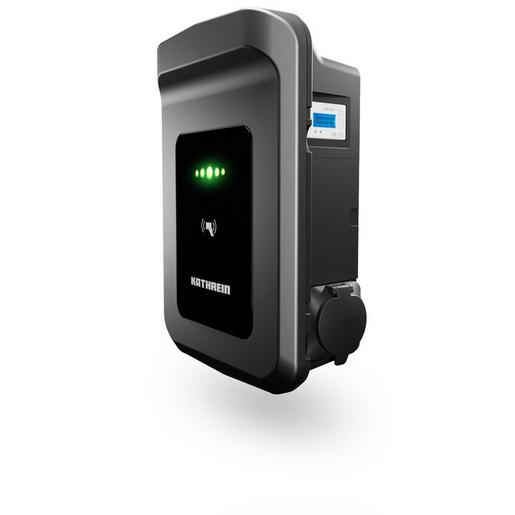 AC60-22-P-A Wallbox 22kW mit Ladedose Anthrazit