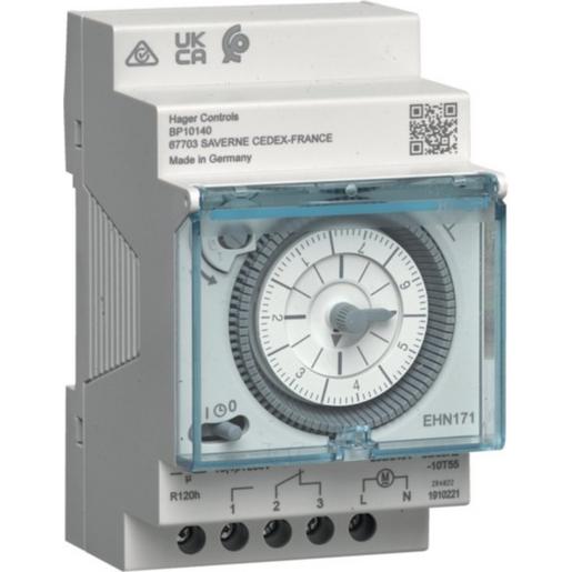 EHN171 Wochenschaltuhr,1W/16A,3PLE,Gangr,analog