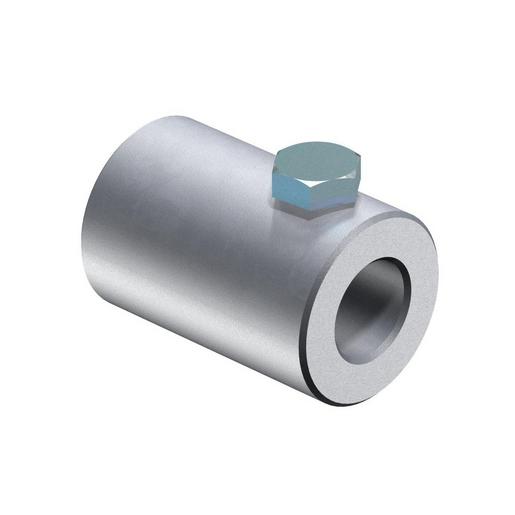 101 IW-M10 Wandanschluss M10 Aluminium