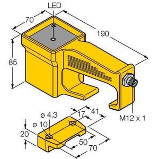 HT-IDENT-H1147 Schreib-Lese-Kopf HF, für Handbedienung