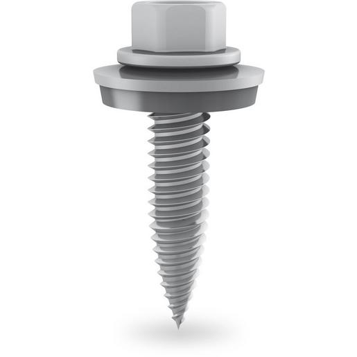 Thread-forming metal screw 6x25_sp Gewindeformende Schraube mit Dichtscheib