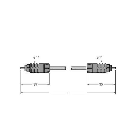 SFOL-0.3M IP-Link Lichtwellenleiter, PUR Außenmant
