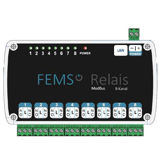 FEM010 FEMS Relais 8-Kanal TCP