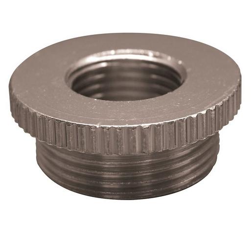 RED M20/M12 gerändelt Reduktion Messing vernickelt