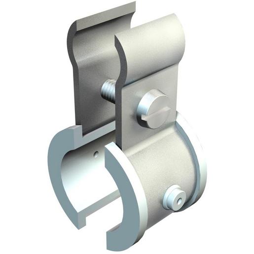 4021 K 9-16 Spanndrahtschelle mit Kunststoffeinlagen