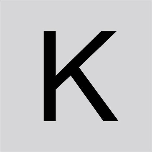 99221.003.K Folienziffer H 60 mm, Großbuchstabe K