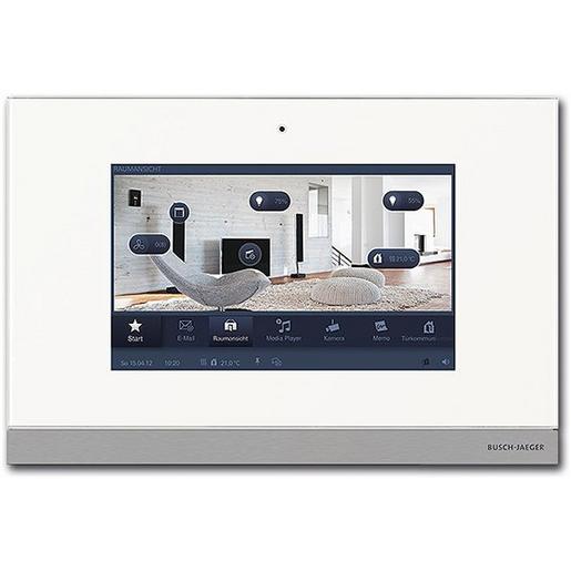 8136/09-811 Busch-ComfortPanel 9, weißglas, Busch-Po