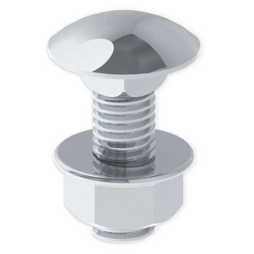 66839-C6 Unex Schraube DIN 603 mit Muttern M8X25