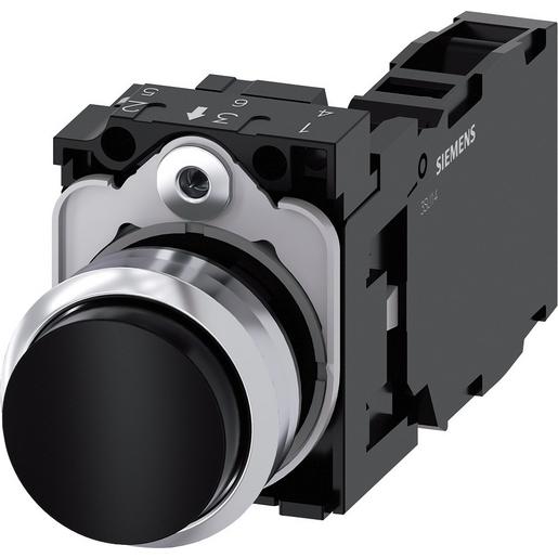 3SU1150-0BB10-1FA0 Drucktaster, 22mm, rund, Metall, hochgla