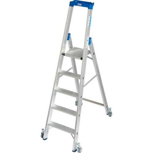 124623 STABILO Stufen-StehLeiter, fahrbar 5 Stu