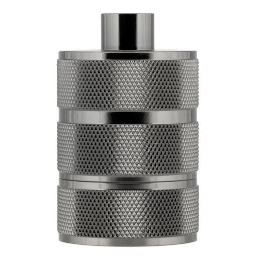 140325 Fassung Alu Grid E27 Schwarz