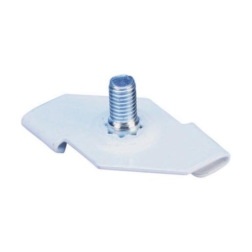 4G24M11WH Drehklipp mit 11 mm Gewindestift, lackie