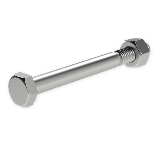 66822-C6 Unex Montagestift DIN 931 M10x100 Verzin