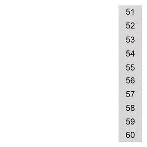 8WH8140-3AB55 Bezeichnungsschild, front, mit 51-60, ho