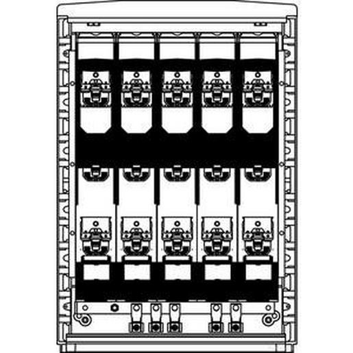 LS10C.00 LS A100-0 TN-C Cu50x5 unbestückt Kabelve