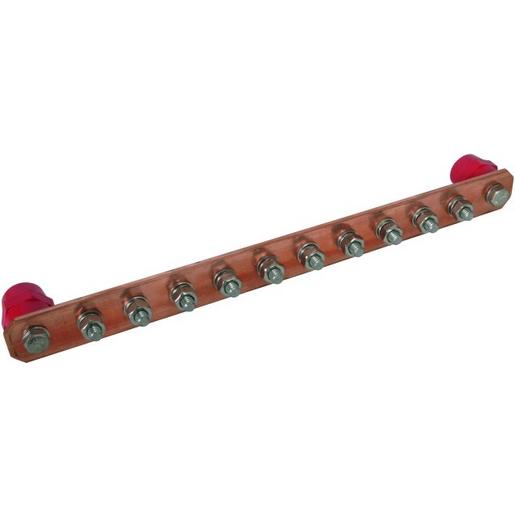 PAS I 10AP M10 CU PA-Schiene o. Abdeckung CU m. Schrauben