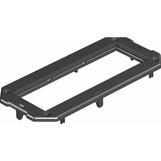 GB2 P3 Abdeckplatte 3f Modul 45 165x76mm, PA, g