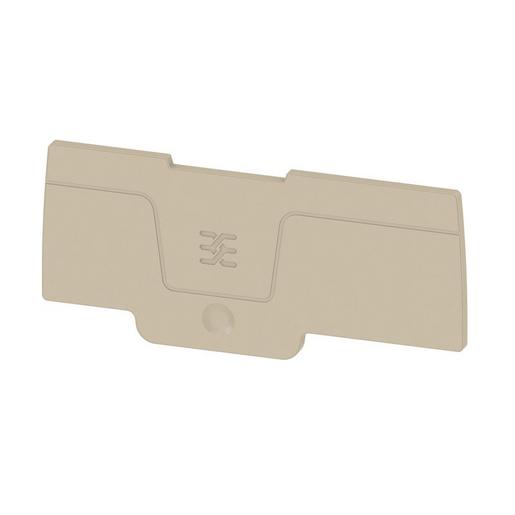 SEP 3C 4 Abschlussplatte, 2 mm, dunkelbeige