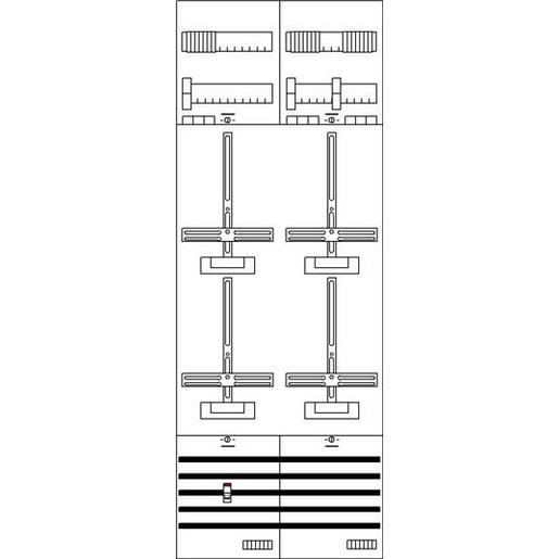 KA675 KA675 Zählerfeld 9RE 3Z1S vorverdrahtet