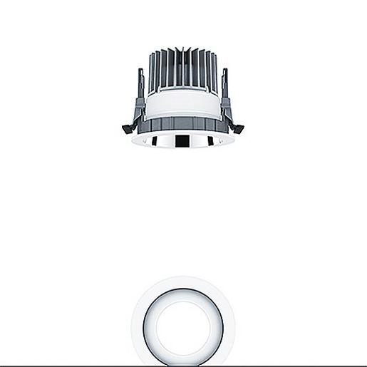 PANOS EVO R100L 15W 840 LDO AL WH LED Decken-Einbauleuchte