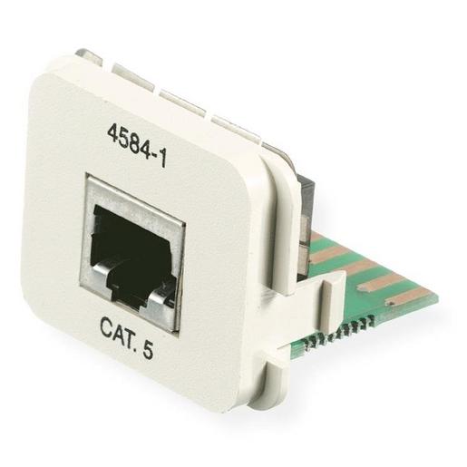 284584-5 INSERT CAT5E 1x RJ45 T568A /W