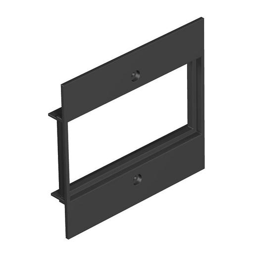 T12L P16S 9011 Abdeckplatte für 2f Modul 45 in T12L 94.