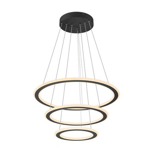 ONE FLAT PD DALI triple schwarz ONE FLAT, Pendelleuchte, triple, 300cm,