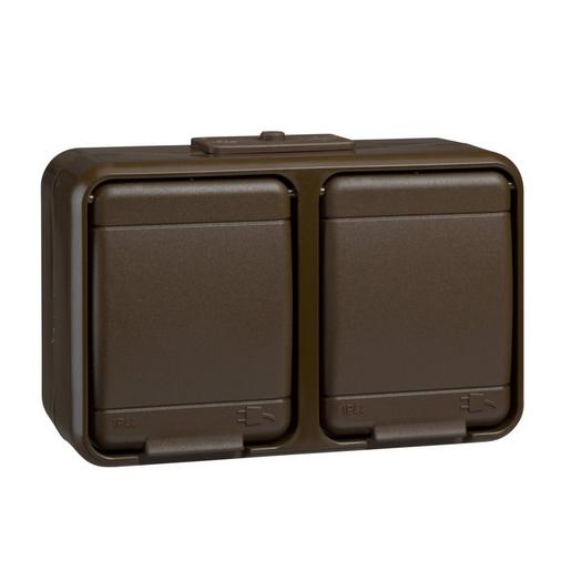 445402 Steckdose 2-fach 16A waagerecht AquaTop