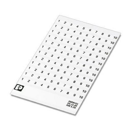 SK 5/3,8:FORTL.ZAHLEN 51-60 Marker für Klemmen