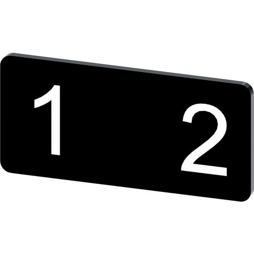 3SU1900-0AC16-0QJ0 Bezeichnungsschild 12,5x27mm, Schild sch