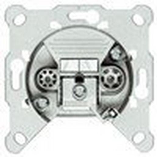 FS 07 BK-Durchgangsdose, 2fach, RF 9dB, TV 8dB