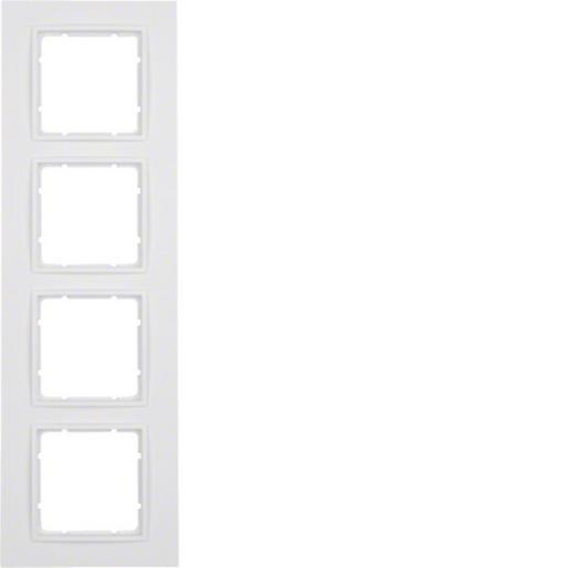 10146919 Rahmen 4fach B.7 polarweiß matt