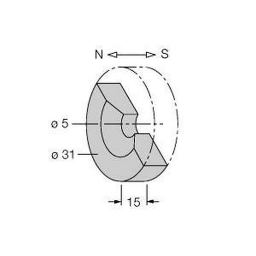 DMR31-15-5 Zubehör, Dauermagnet