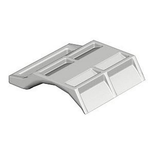 2058FW 12 LGR Gegenwanne 8-12mm, PP, lichtgrau, RAL 70