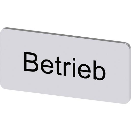 3SU1900-0AC81-0AP0 Bezeichnungsschild 12,5x27mm, Schild sil