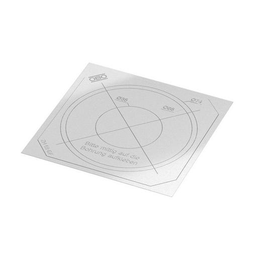 ZH 68-DF Dichtfolie für Hohlwanddose Ø68mm transp