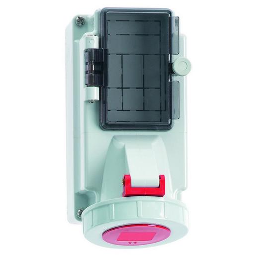 15100 Wanddose-Abgesi. 16A 5p 400V 6h, IP67