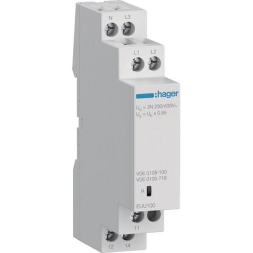 EUU100 Kontrollrelais Unterspg. VDE 1/3P+N 1W
