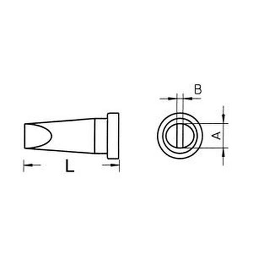 LT B Lötspitze LT Meissel 13.5mm 2.4mm