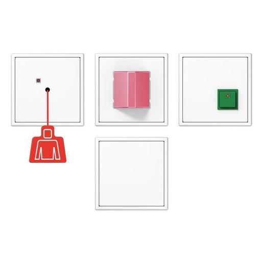 NRS LS 0834 WW Notrufset, Serie LS, alpinweiß