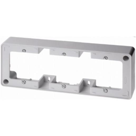 10310069 Aufputz-Rahmen 3fach polarweiß glänzend