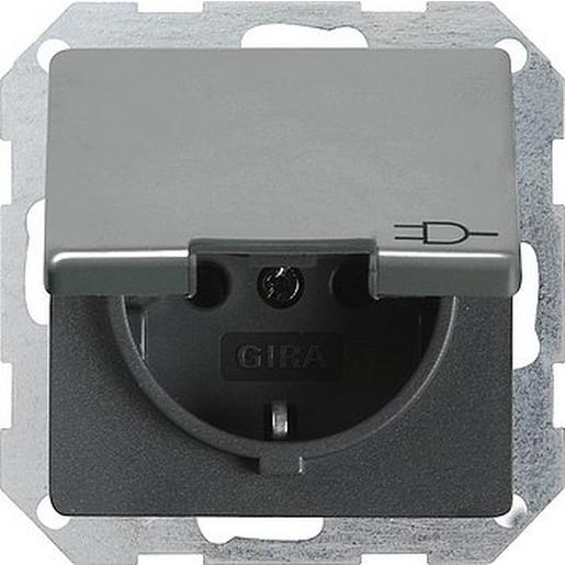 045420 SCHUKO KD Gira E22 Edelstahl