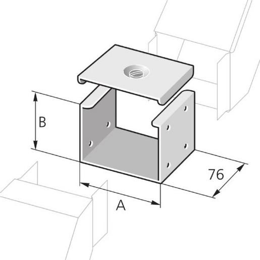 VA 300/150 Verbindungsstück außen
