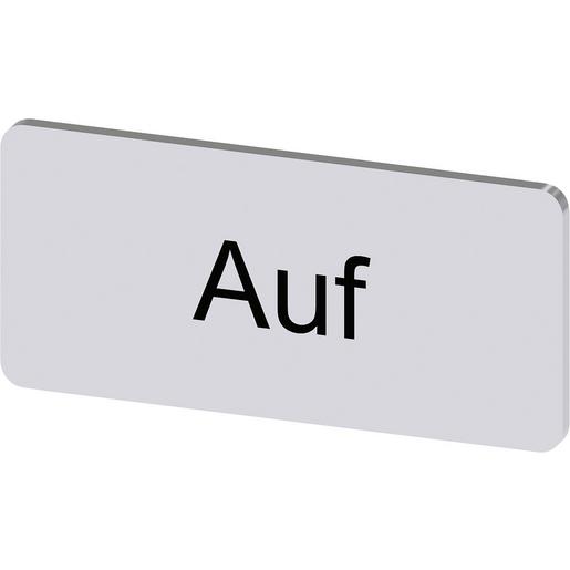 3SU1900-0AC81-0AD0 Bezeichnungsschild 12,5x27mm, Schild sil