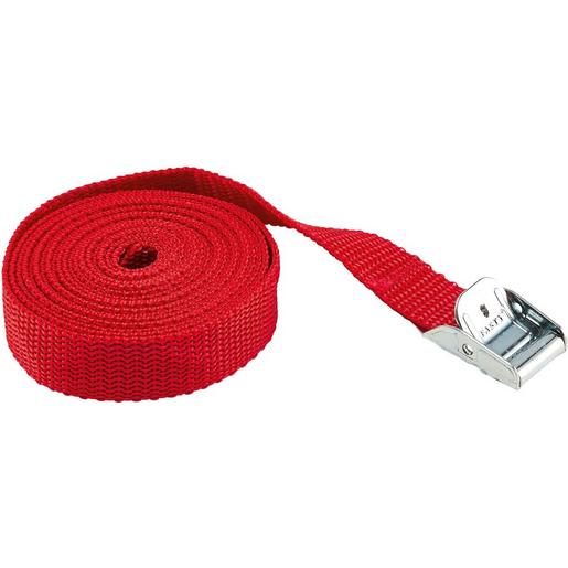 BIZ 390472 Gurt mit Klemmschnalle 2.5 m x 20 mm rot