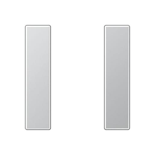 A 501 TSA AL Tastensatz 1fach, F50, Serie A, aluminiu