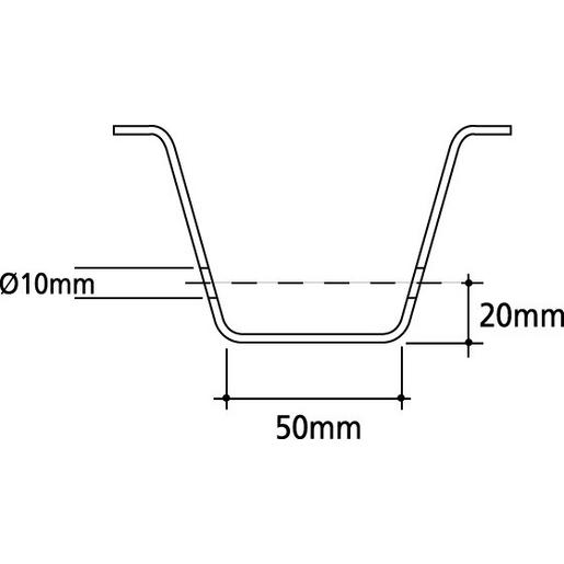 HHDH50-DHN8T Trapezdeckenhalterung Zubehör Gewinde M8