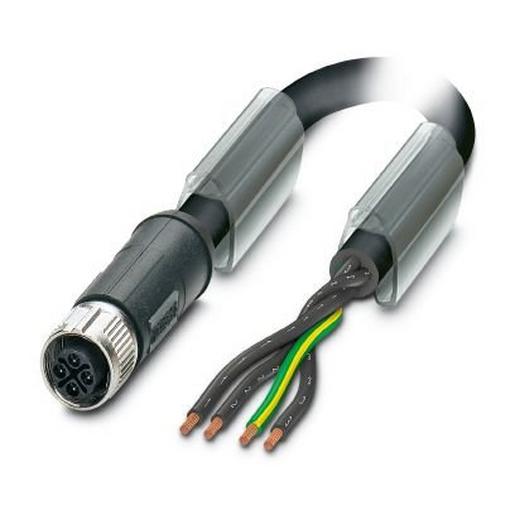 SAC-4P- 1,0-PUR/M12FSS PE Powerleitung