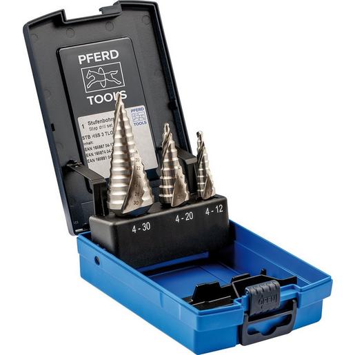 25201046 Stufenbohrer-Set HSS 3-tlg.